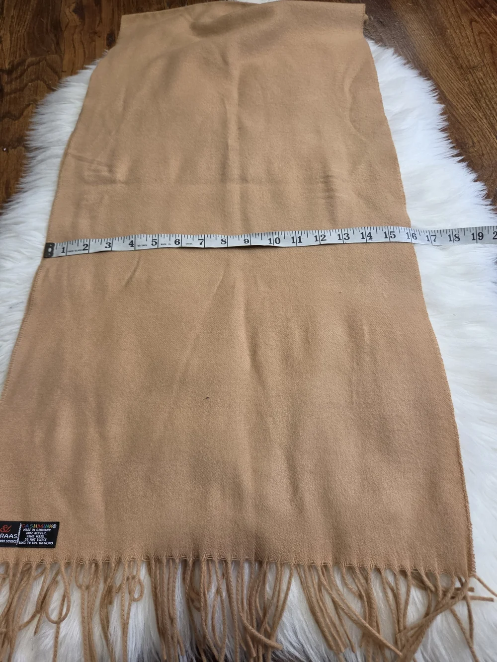 V.fraas Camel Fringe Scarf - Women Accessories
